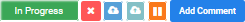 WO Status In progress with available buttons